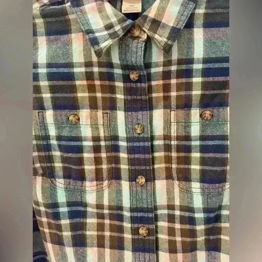 Duluth Trading Co Womens Flannel Shirt Size XS - Picture 3 of 6